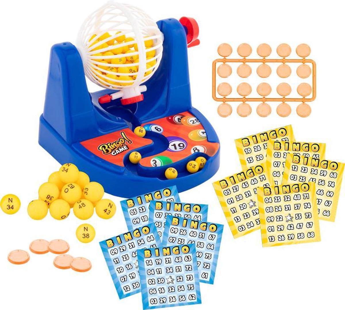 Grafix Bingo spel | 2 tot 15 spelers | inclusief 35 bingokaarten | inclusief 100 fishes